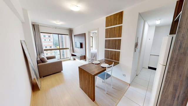 Central Station — apartamento mobiliado de 1 quarto, Centro, Curitiba