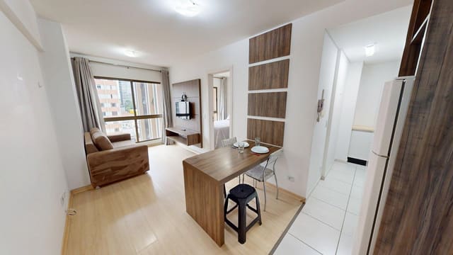 Central Station — departamento amueblado de 1 cuarto, Centro, Curitiba